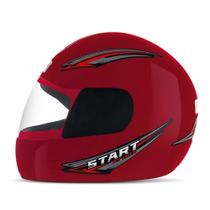 Capacete de Moto Fechado Mixs Start Masculino e Feminino Viseira Cristal Antirrisco Confortável Resistente Seguro Original ProTork Selo Inmetro