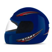 Capacete de Moto Fechado Mixs Start Masculino e Feminino Viseira Cristal Antirrisco Confortável Resistente Seguro Original ProTork Selo Inmetro
