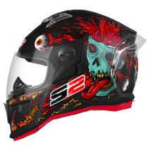 Capacete de Moto Fechado Stealth Zombie Fosco Pro Tork Adulto Masculino Feminino