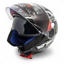 Capacete de Moto FW3 Automático Modelo X Open UP Fox