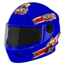 Capacete De Moto Infantil Fechado Para Criança Mixs New Liberty Start Blocks