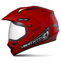 Capacete De Moto Piloto Motocross Trilha Off Road Enduro Pro Tork Liberty Mx Vision Com Viseira