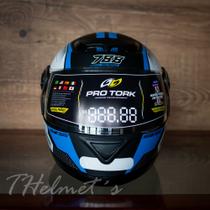 Capacete de Moto Protork Evolution G6 Pro Series 788 Azul