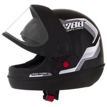 Capacete de Moto SM Automático Pro Tork Preto/Branco 788 58