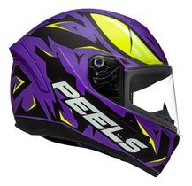 Capacete De Moto Spike Ii Snk Peels Roxo Verde Fosco Esporte Capacete De Moto Spike Ii Snk Peels Roxo Verde Fosco Esporte