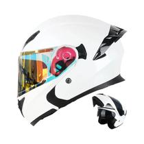 Capacete De Moto Unissex Integral Uchoose DOT Modular Com Viseira Dupla Protetora