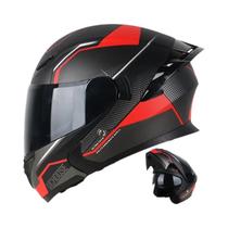 Capacete De Moto Unissex Integral Uchoose DOT Modular Com Viseira Dupla Protetora