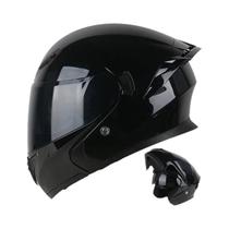 Capacete De Moto Unissex Uchoose DOT Modular Com Visor Duplo Protetor Contra Impactos