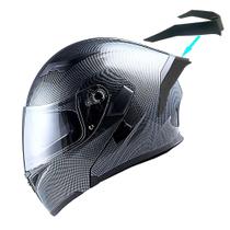 Capacete de motocicleta 1Storm HB89 Fiber Carbon Fiber Black Tamanho M