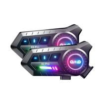 Capacete De Motocicleta Bluetooth X3 pro Intercomunicador Para 2 Motociclistas 1000M BT6.0 IPX6 À