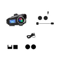 Capacete de Motocicleta com Bluetooth Q58 Max - Intercom 500m e Compartilhamento de Música Capacete de Motocicleta com Bluetooth Q58 Max - Intercom 500m e Compartilhamento de Música