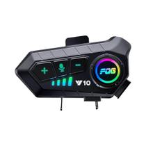 Capacete de Motocicleta com Fone de Ouvido Bluetooth 5.3 à Prova d'Água - Chamada Mãos-Livres e MP3