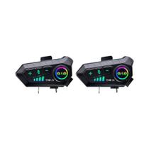 Capacete de Motocicleta com Interfone Bluetooth 5.3 - À Prova D'Água 300m Capacete de Motocicleta com Interfone Bluetooth 5.3 - À Prova D'Água 300m