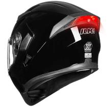 Capacete de motocicleta ILM 902L com visor duplo Flip Up Full Face LED