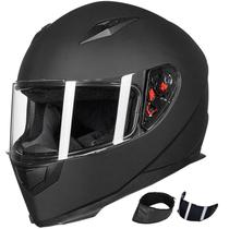 Capacete de motocicleta ILM Full Face com lenço de pescoço de inverno DOT JK313