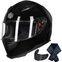 Capacete de motocicleta ILM Full Face com lenço de pescoço de inverno DOT Capacete de motocicleta ILM Full Face com lenço de pescoço de inverno DOT