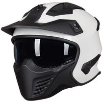 Capacete de motocicleta ILM Open Face 3/4 Half DOT modelo 726X branco Capacete de motocicleta ILM Open Face 3/4 Half DOT modelo 726X branco