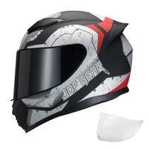 Capacete de motocicleta JQF Gear Full Face WS-607 DOT aprovado Capacete de motocicleta JQF Gear Full Face WS-607 DOT aprovado