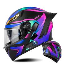 Capacete de Motocicleta Modular AAREG com Bluetooth - Certificado DOT/ECE