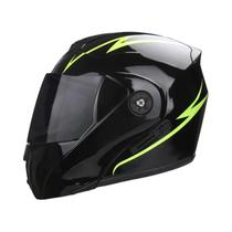 Capacete de Motocicleta Modular com Viseira Dupla e Certificação DOT - Unissex