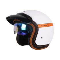 Capacete De Motocicleta Retro Certificado DOT Para Homens, Acessórios Para Cafe Racer