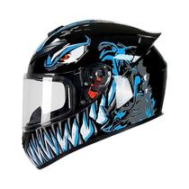 Capacete De Motocicleta Retrô Masculino Com Viseira Solar DOT, Quente Para Inverno E Quatro