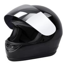 Capacete de motocicleta SLMOTO Hot Gloss Black Full Face DOT