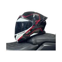 Capacete De Motocicleta Unissex Aprovado Pelo DOT Com Visor Duplo Protetor