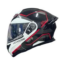 Capacete De Motocicleta Unissex Aprovado Pelo DOT Com Visor Solar Duplo E Equipamento De Proteção