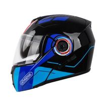Capacete De Motocicleta Unissex Com Certificação DOT, Visor Solar Duplo, Lente Dupla Rebatível