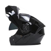 Capacete De Motocicleta Unissex Com Lentes Duplas Rebatíveis, Capacete Modular Para Motocross E