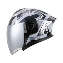 Capacete De Motocicleta Unissex Retro 3/4 Com Visor Duplo Modular Antiembaçante Para Corrida