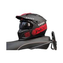 Capacete De Motocicleta Vintage Black Warrior, Capacete Integral E Meio Capacete Para Passeios E