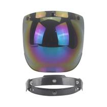 Capacete de Motocicleta Vintage - Jato de Alta Qualidade com Viseira de Espuma