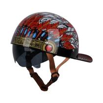 Capacete De Motocicleta Vintage Retrô Uchoose, Estilo Boné De Beisebol, Aberto, Para Verão, Para