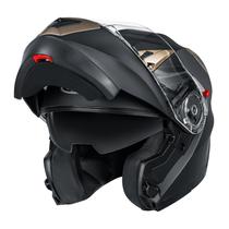 Capacete de motocicleta YEMA YM-925 modular Full Face DOT XL preto