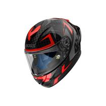 Capacete de Motociclista Axxis Cobra Rex A5 Gloss Vermelho Neon - Tamanho M