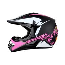 Capacete de Motocross Feminino Adulto - Kask para Downhill, Off-Road e Enduro