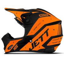 Capacete De Motocross Trilha Cross Enduro Th-1 Jett Evolution 2 Off Road Para Motociclista Esportivo