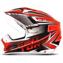 Capacete De Motocross Trilha Enduro Esportivo Pro Tork Th-1 Vision Masculino Feminino Fechado