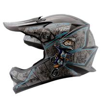 Capacete De Motocross Trilha Enduro Infantil Pro Tork Cartoon Racing Seguro