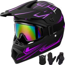 Capacete de motocross Yesmotor Youth Kids Full Face aprovado pelo DOT