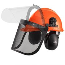 Capacete de motosserra NoCry 6 em 1 industrial com protetor facial e orelha