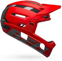 Capacete de mountain bike BELL Super Air R MIPS fosco/vermelho brilhante/cinza