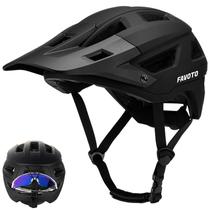 Capacete de mountain bike Favoto Dual Shell leve preto