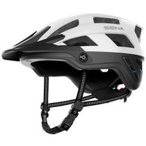 Capacete de mountain bike Sena M1 EVO Smart Matte White Large