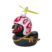 Capacete De Pato De Borracha Amarelo Decoração Interior De Carro Acessórios De Motor Automotivo
