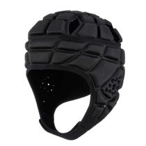 Capacete de proteção de cabeça Surlim Rugby Soccer Scrum Cap para crianças preto Capacete de proteção de cabeça Surlim Rugby Soccer Scrum Cap para crianças preto