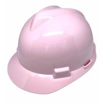 Capacete De Proteção Msa Rosa + Supenção Catraca C.A 498