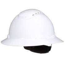 Capacete de segurança 3M SecureFit H-801SFV-UV branco ventilado de aba cheia